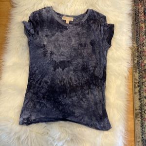 Michael Kors Navy Blue Tie- Dye T-Shirt